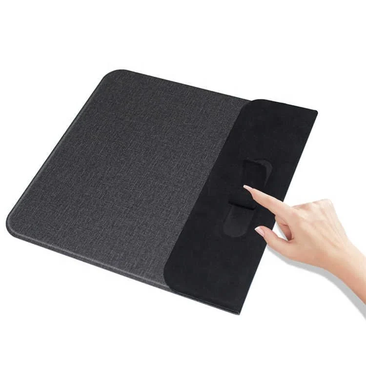 Alfombrilla de ratón 2 en 1 cargador inalámbrico PU de carga rápida de plegable 15W cargador nuevo Mousepad