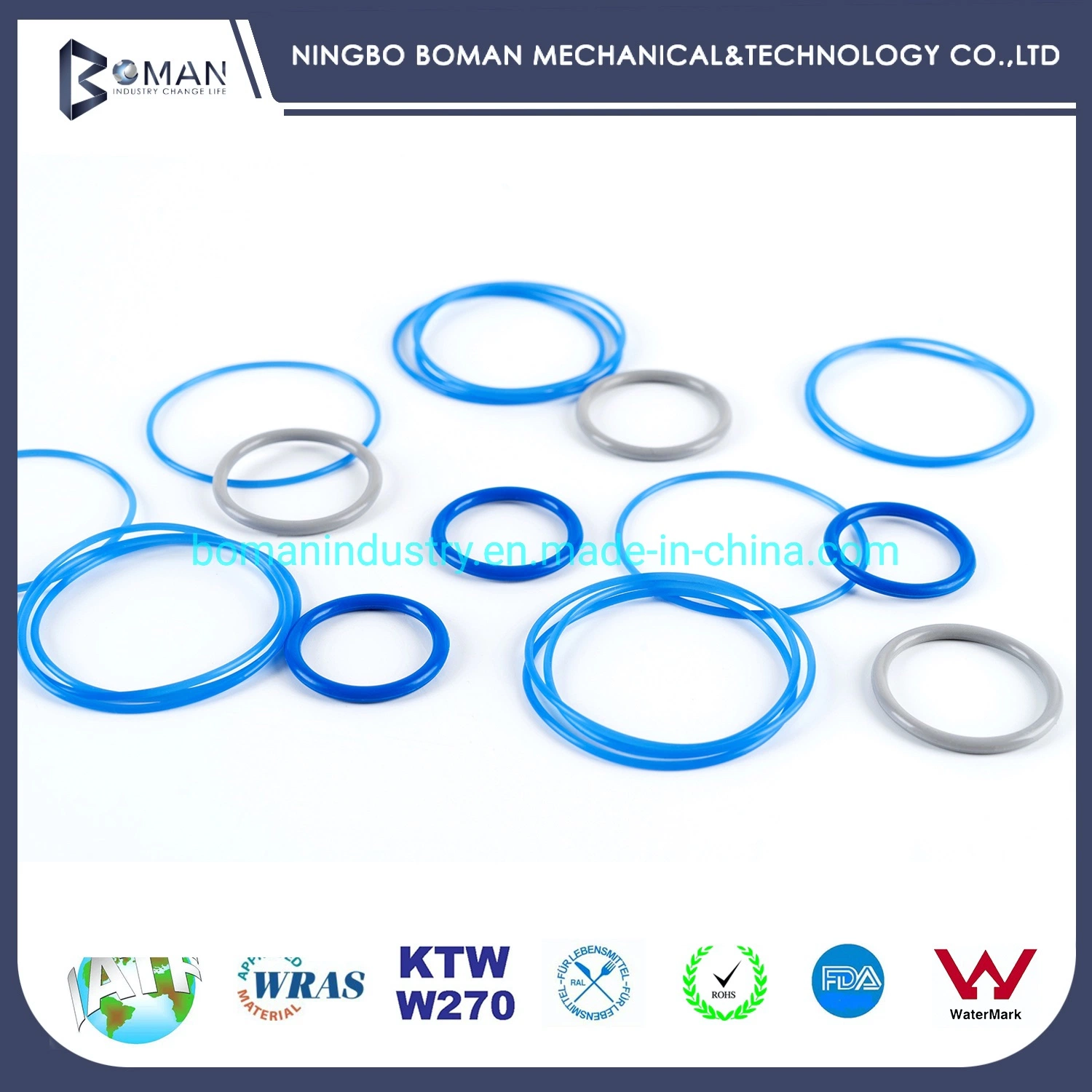 NBR EPDM HNBR FKM Silicone Rubber Seal Product Metal Detectable O Ring