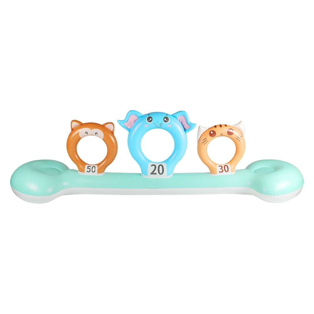 Reproductor de animales de juguete para niños anillo inflables juego Toss
