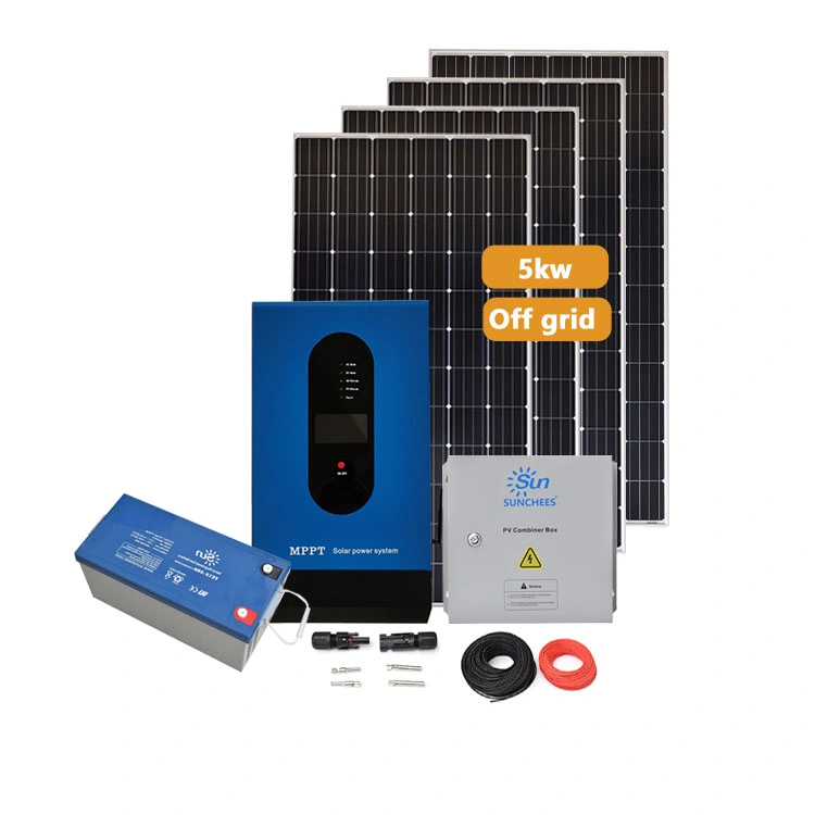 Professional Customized Complete Solar Energy High Quality Price 5kw off Grid Solar Electricity Generating System