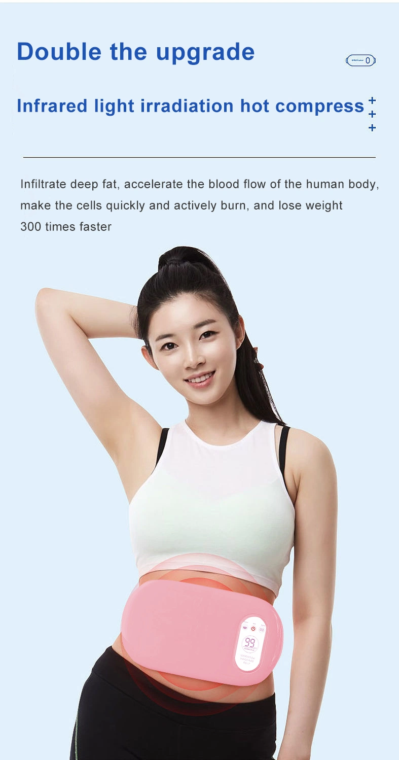 Ningdecrius Vibro Shape Work out Sweat Shaper Tummy Belly Waist Trimmer Infrared Fat Burning Electric Slimming Belts for Women