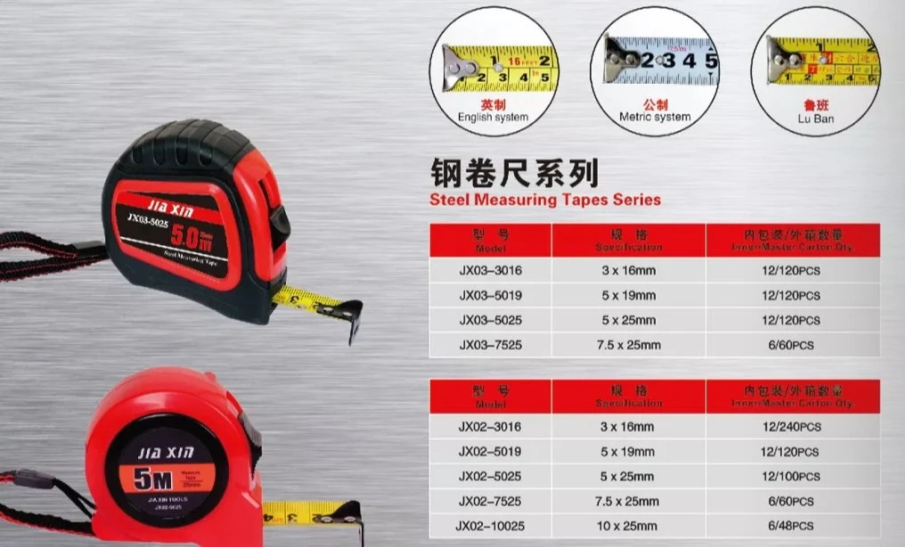 High quality/High cost performance Transparent Color Steel Tape Measure Can Be Customized Color