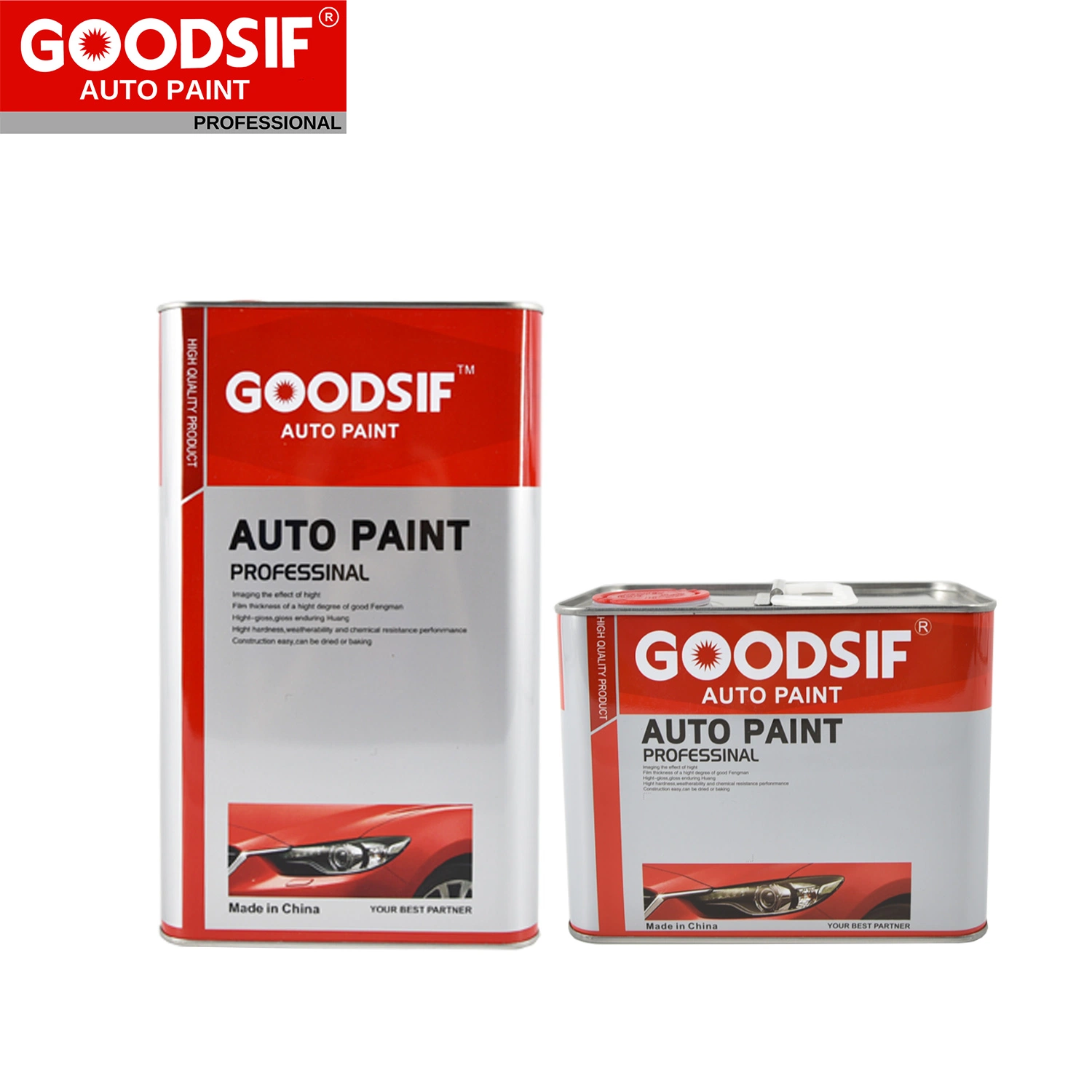 Goodsif Car Paint High Gloss Coating Mirror Effect Fast Dry Thinner Hardener Auto Refinish