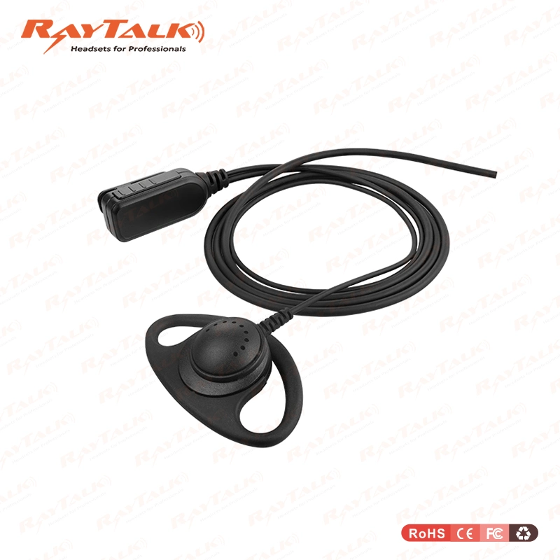 D Ring Ear Hook Earpiece Lapel Microphone for for Hytera Ap500 Series Bp510 Series