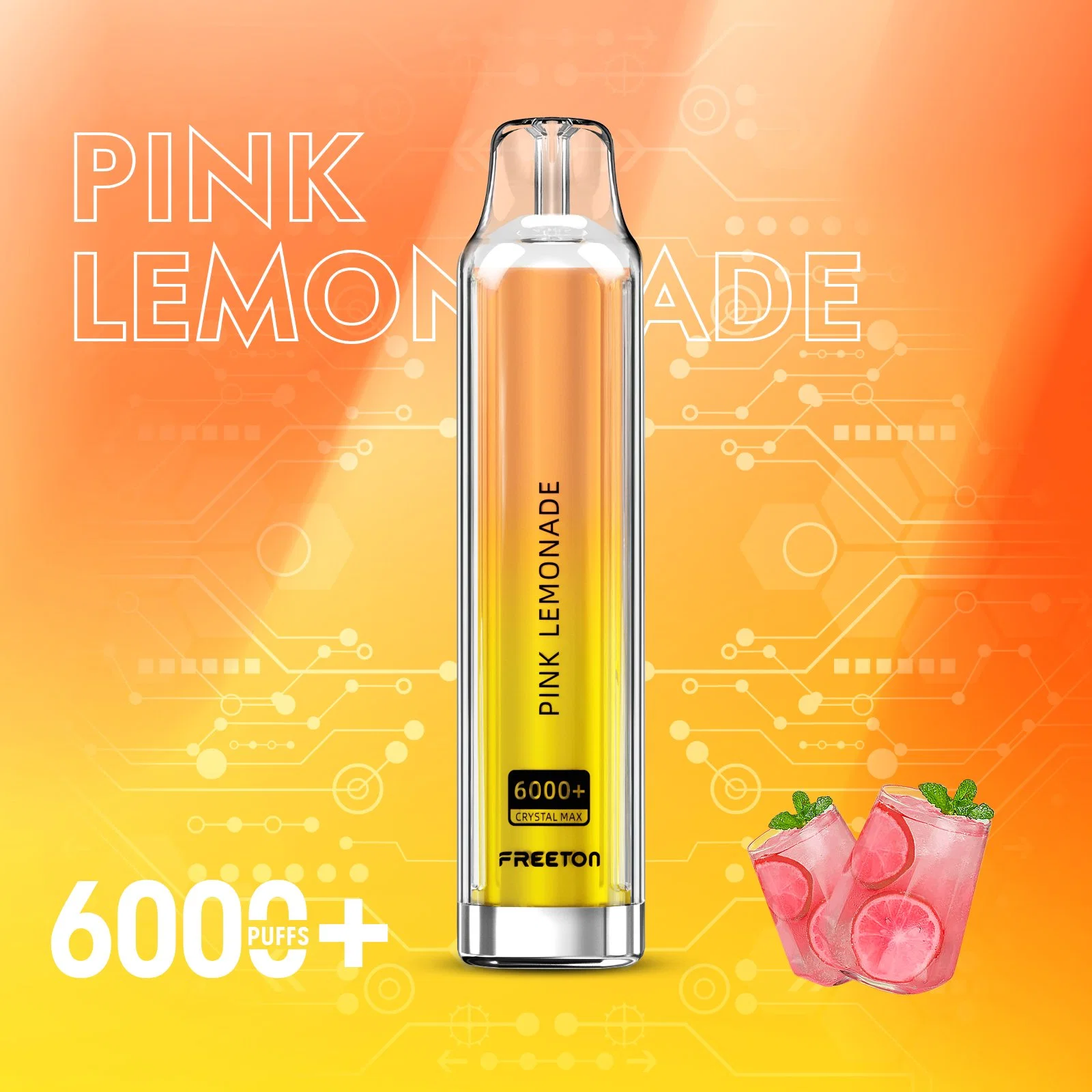 2023 самый новый вкус фруктов Vape Freeton Китайский E Liquid Заводские резиновые манжеты Crystal Bar одноразовые, Vape