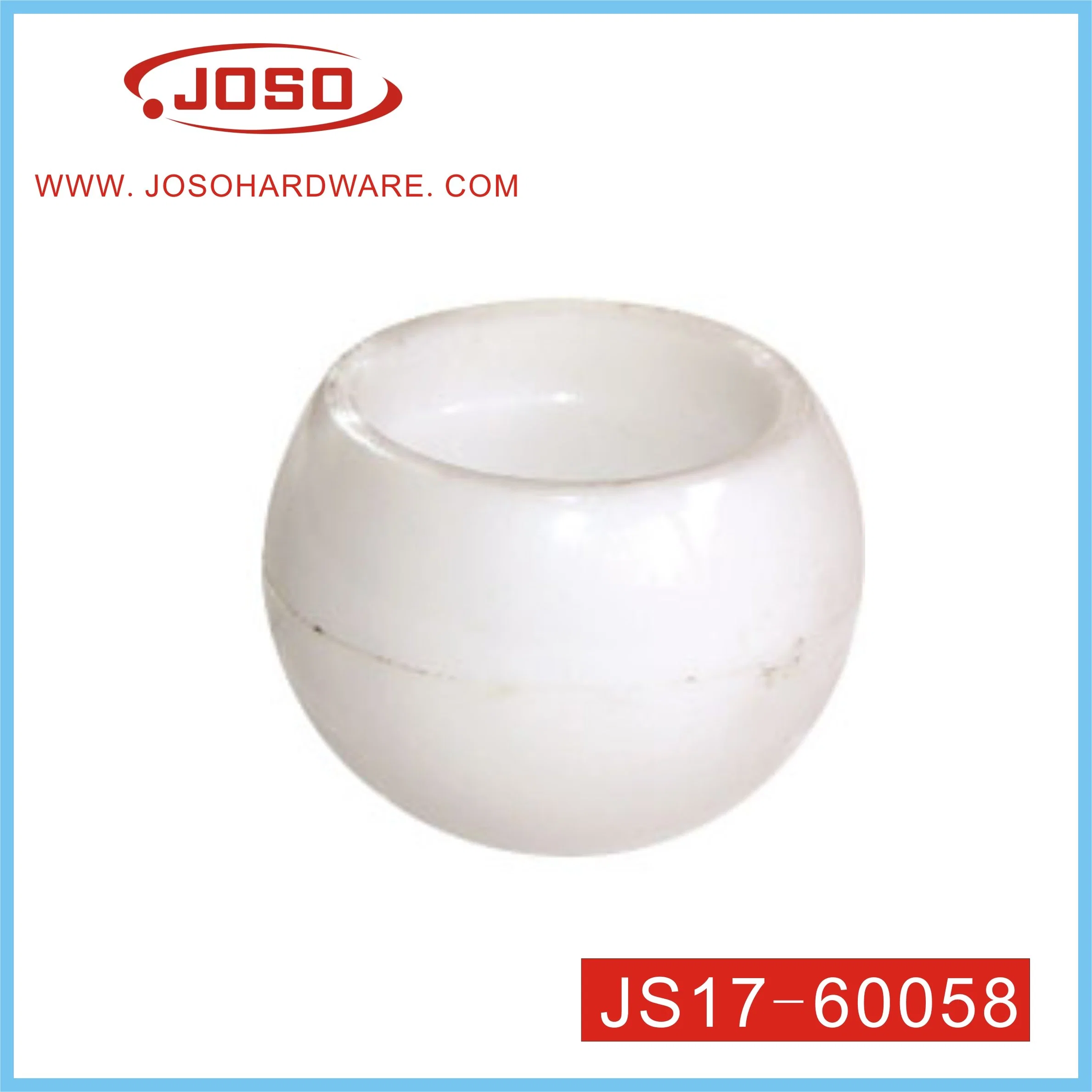 Plastic White Round Ball of Furniture Hardware for Tube