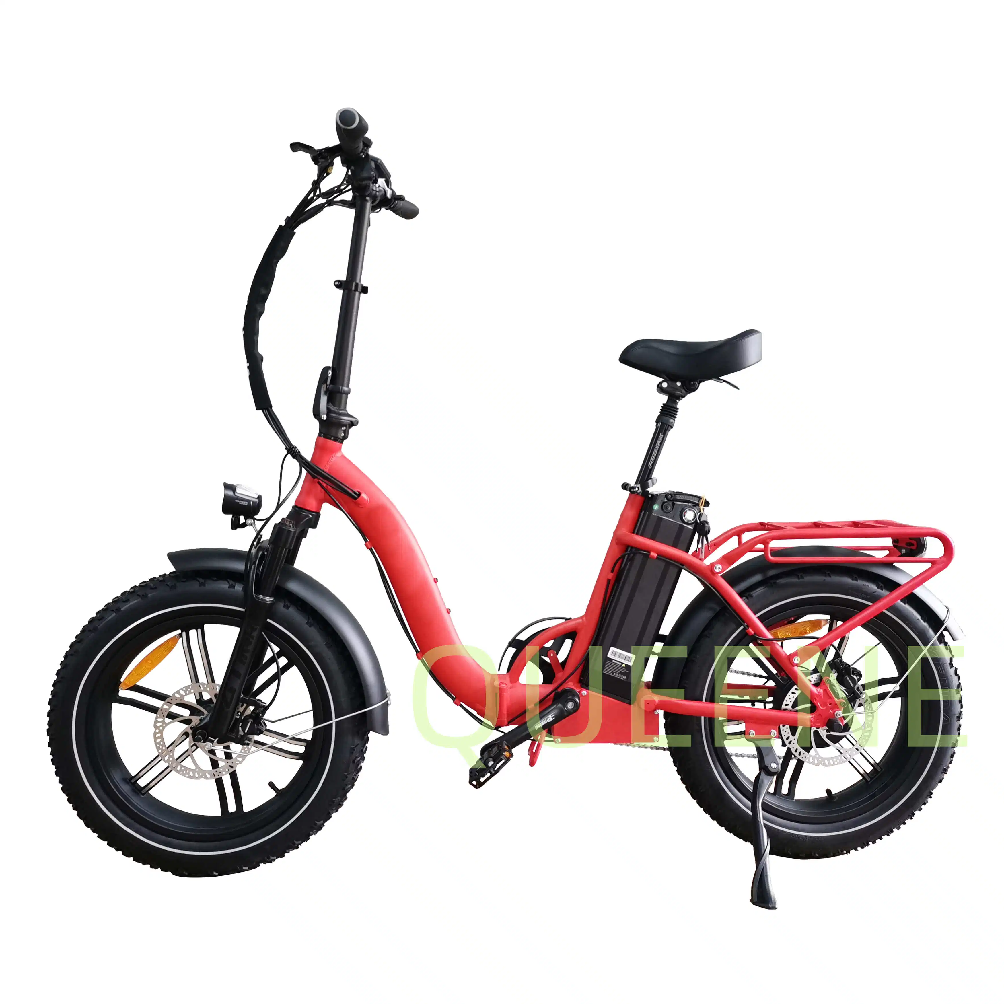 Moda Queene ciclomotor eléctrico suspensión total bicicleta eléctrica plegable Ebike para la venta