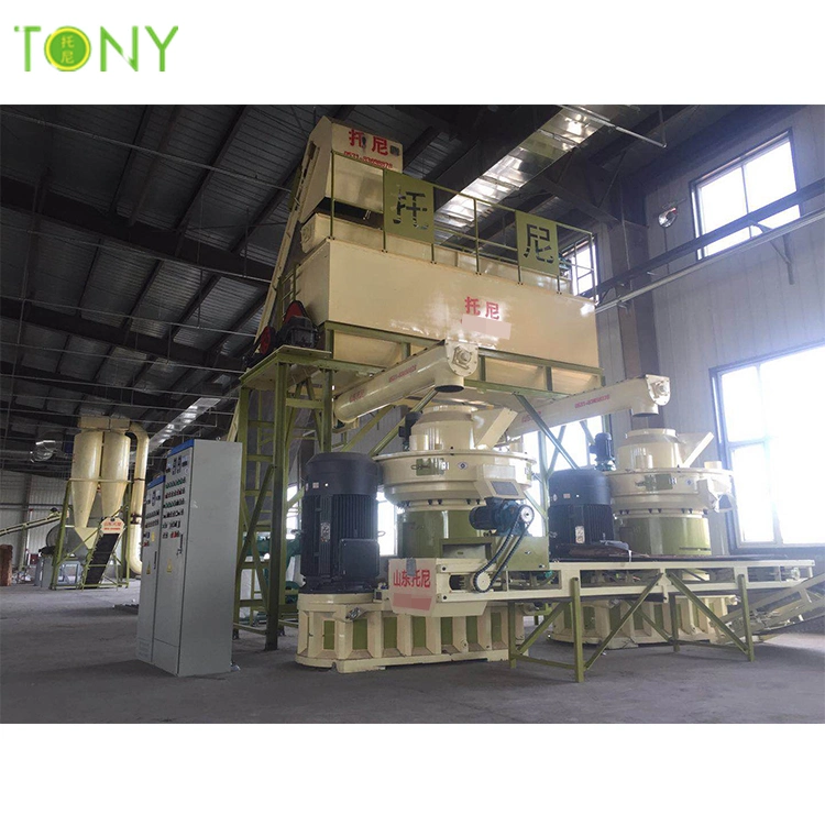 Tony Hot Sale 3-4tons/Hr Wood Log Pellet Production Line Biomass Wood Pellet Line Wood Pellet Plant Sawdust Pellet Making Line Straw Pellet Line