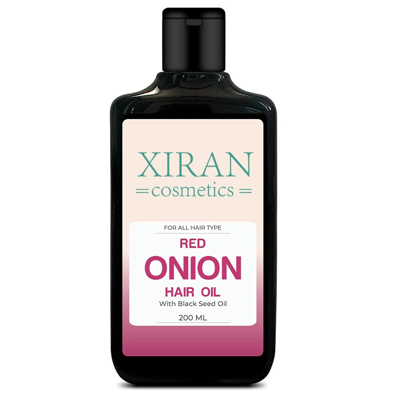 Producto de cuidado natural del cabello para mujeres negras Onion de etiqueta privada Aceite de semillas negras para el crecimiento del cabello