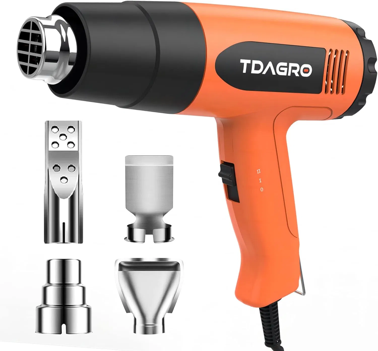 Heat Gun, Tdagro 1600W Dual Temperature Settings with 4 Nozzles 572&ordm; F& 1112&ordm; F