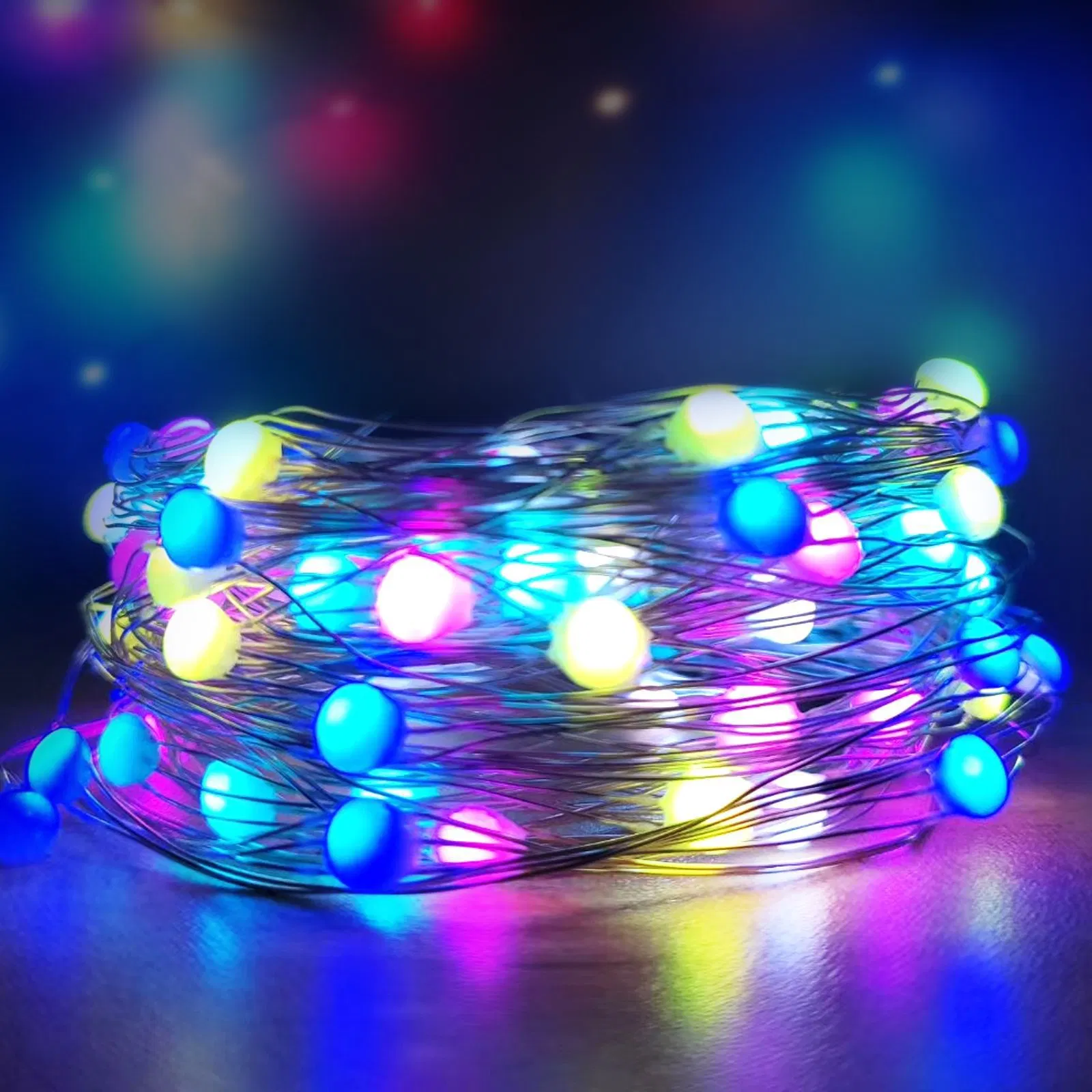 10m Fairy Lights Smart Christmas Tree USB Customized Flash Outdoor Holiday Lighting LED Light Wedding Decoration RGB LED String Light