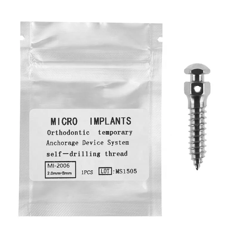 Fabricant clou d'ancrage de l'implant en alliage de titane Micro vis d'ancrage orthodontique