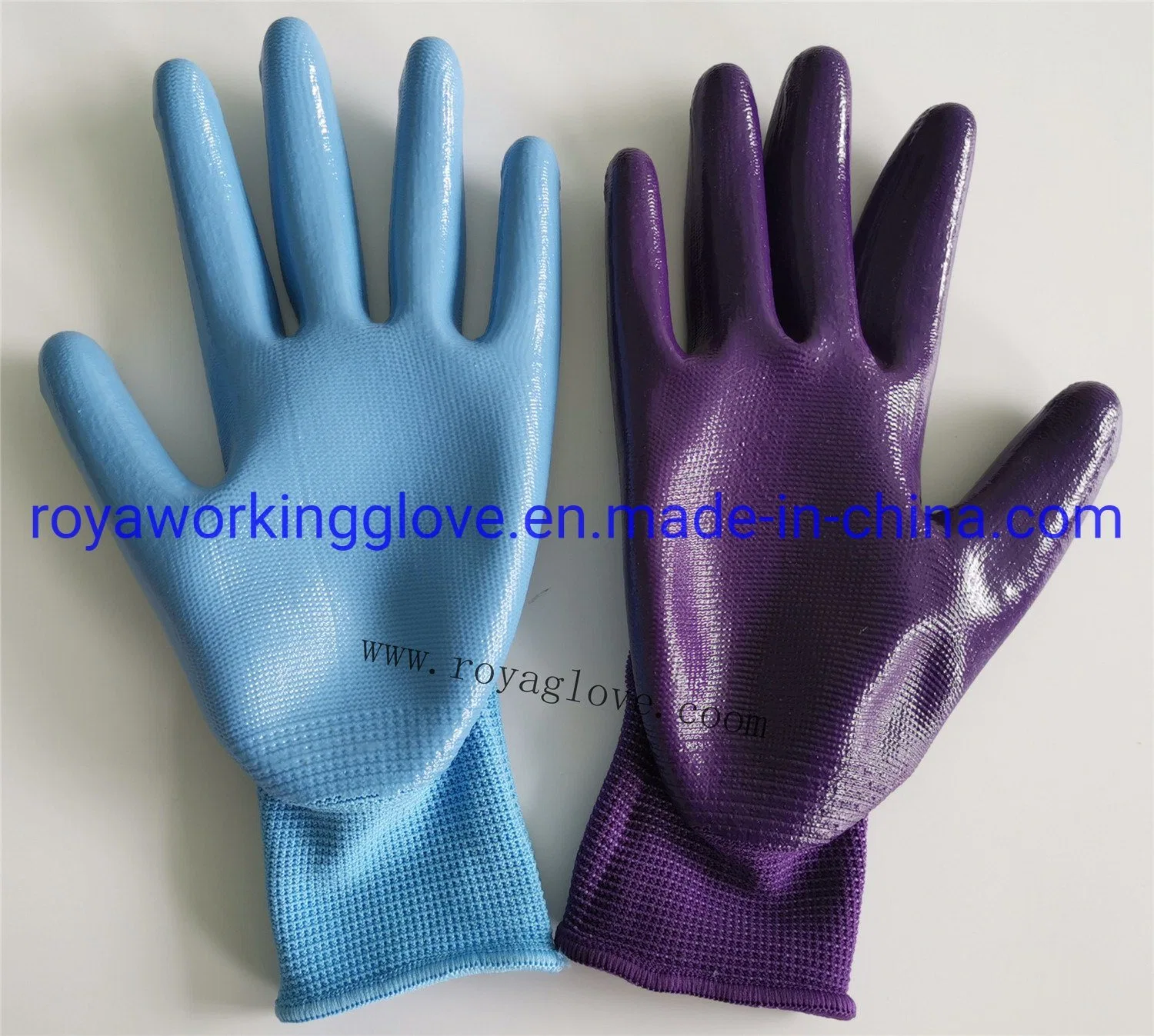 De Mano Industrial de nitrilo guantes de seguridad laboral / Guantes de trabajo Guantes de trabajo/Industrial/Construcción Guantes de trabajo