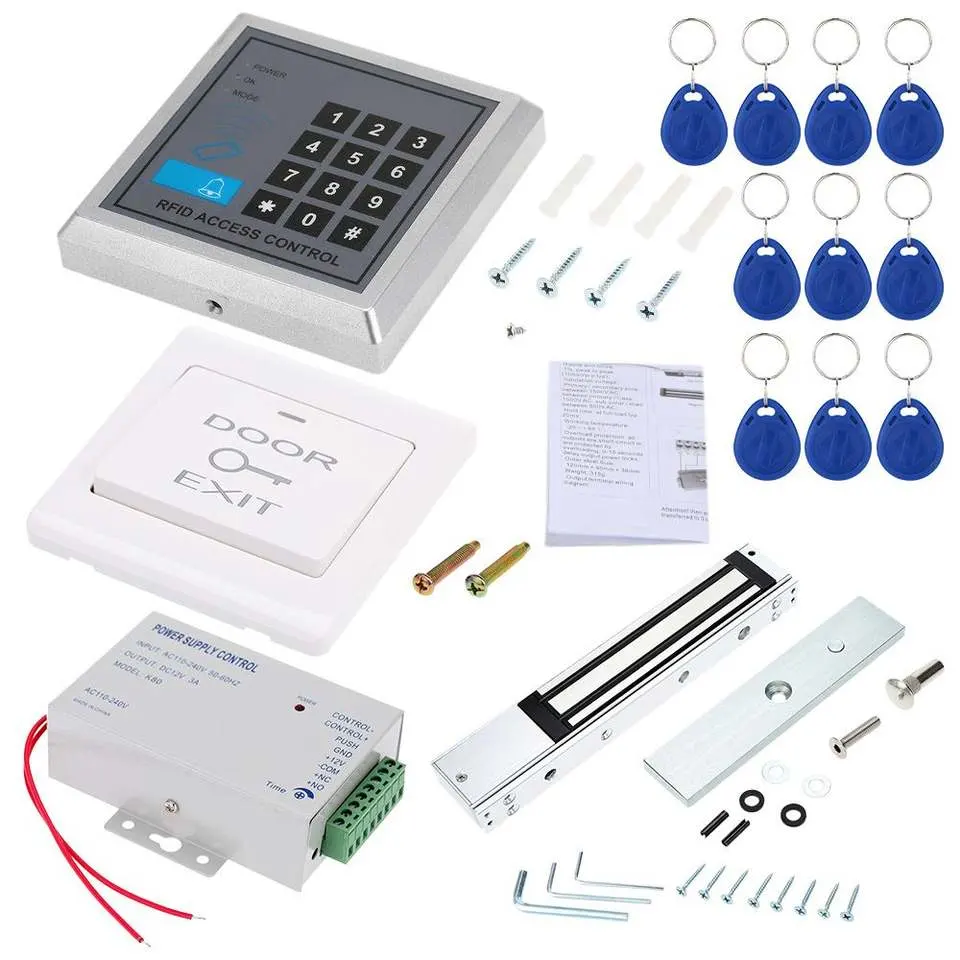 Resistente al agua BLE Ttlock APP del sistema de control de acceso remoto de puertas Tocar teclado Contraseña 13.56MHz el control de acceso de tarjeta IC