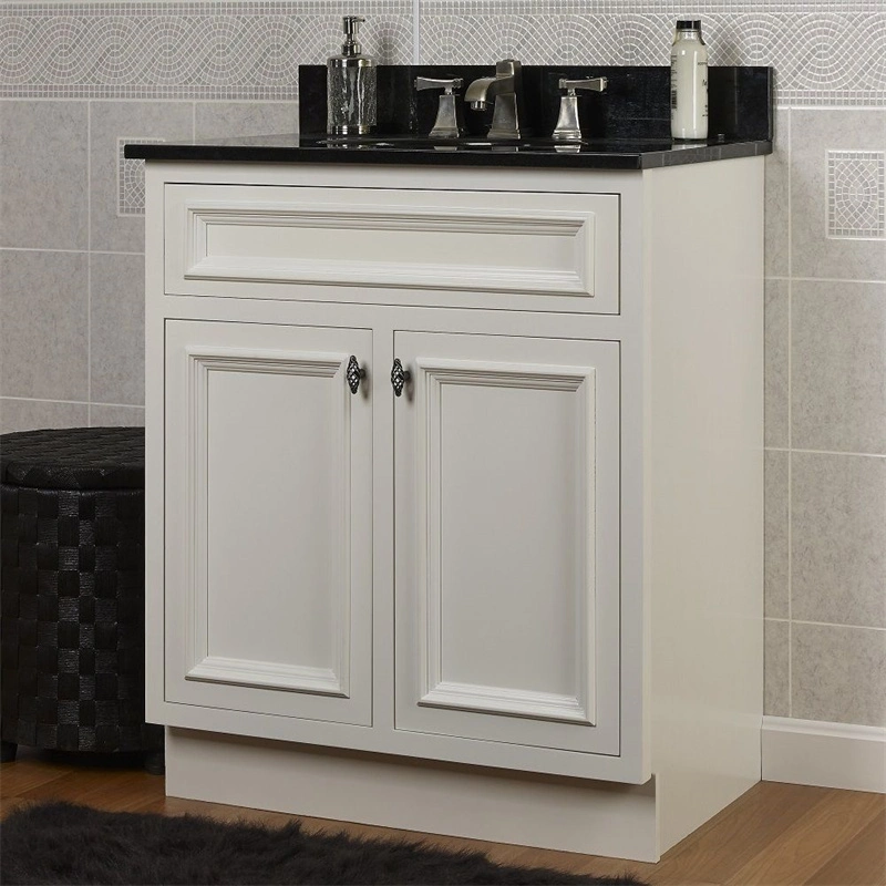 Solid Wood Compact Bathroom Vanity Modern Bathroom Cabinet