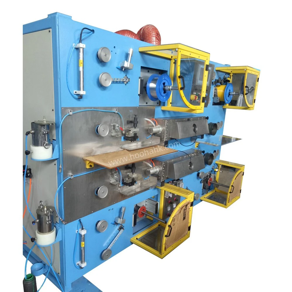 Optic Fiber Cable Making Machine Solution High Speed Cable Extruder Machine FTTH