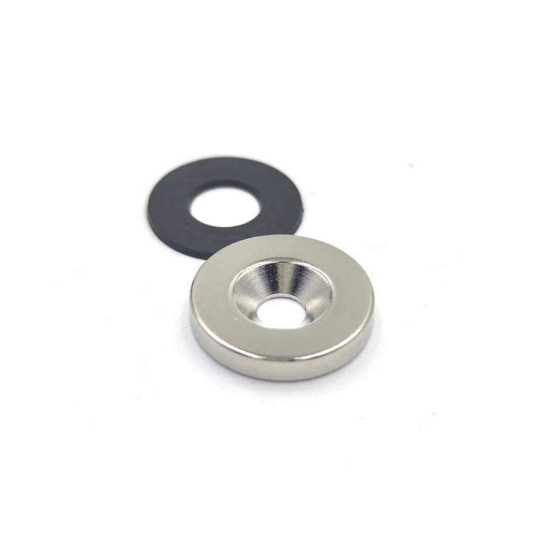 Permanent Rare Earth NdFeB Ring Magnet with Countersunk Hole