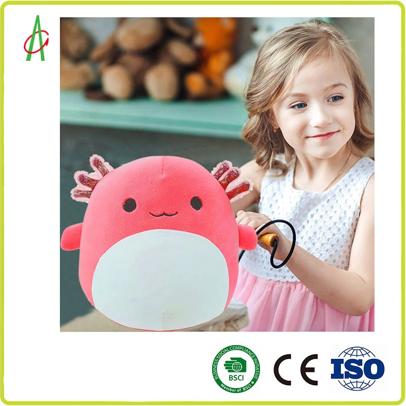 Children Kids Nontoxic Baby 20.4cm Soft Down Cotton Axolotl Plush Pillow