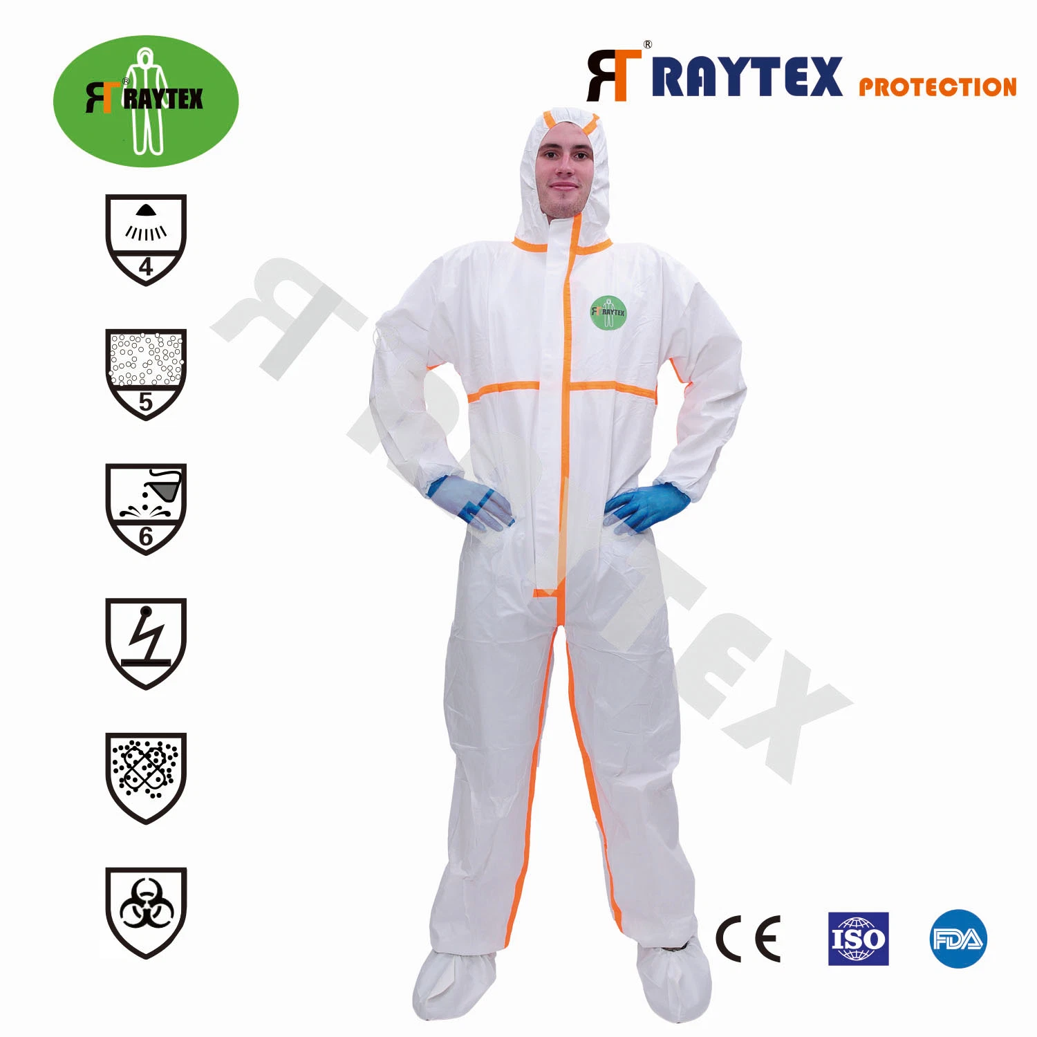 Disposable CE/FDA Isolation Safety Protection Coverall Protective Garment Protective Clothing