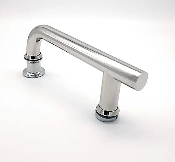 Simple Glass Shower Door Partition Door Frame Shower Door Handle F Shape