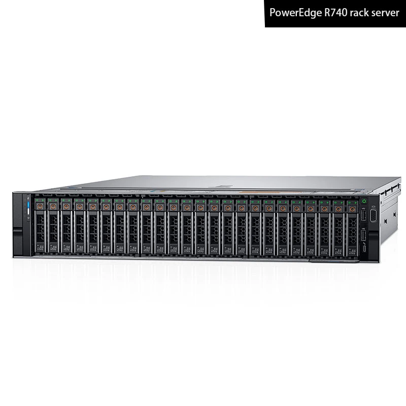 Cost Effective R740 2u Rack Server EMC Poweredge Server Computer Hardware