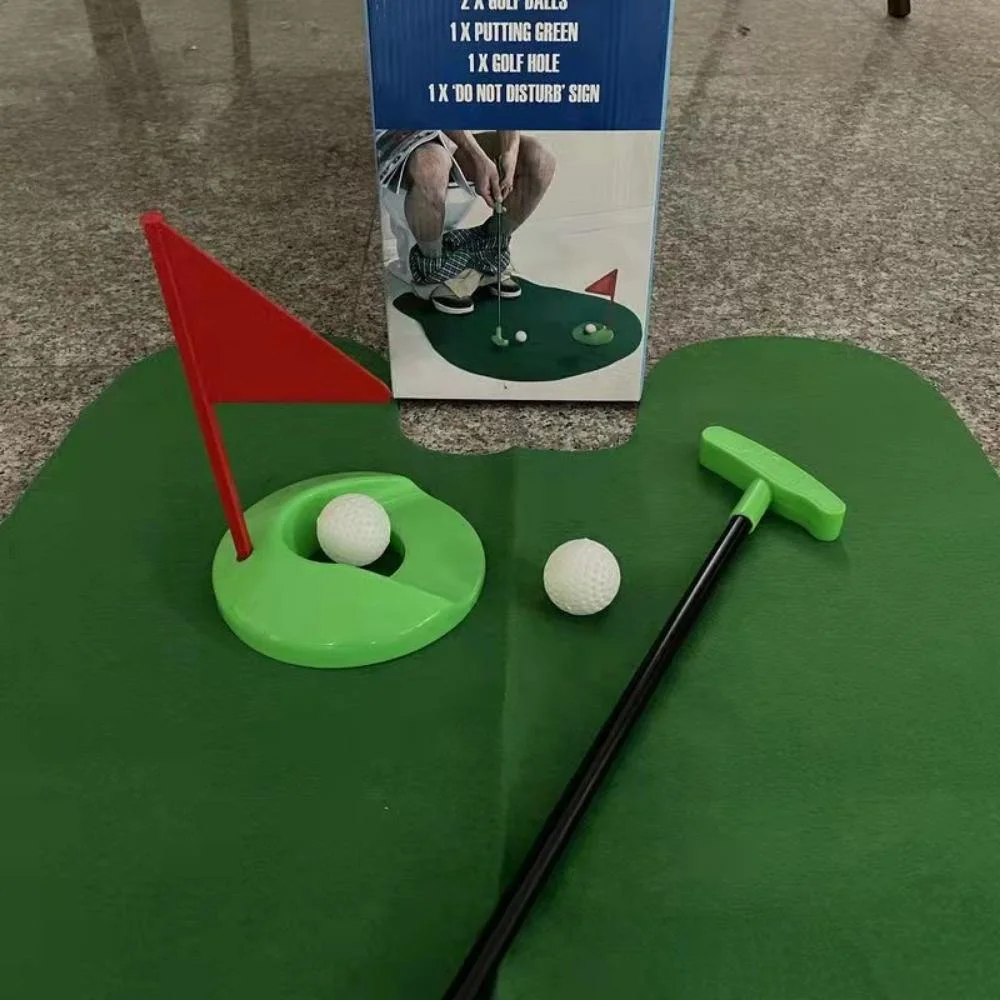 Toilet Golf Game Play Mini Golf in Any Restroom/Bathroom Great Toilet Time Joke Gift for Golfer Bl18739