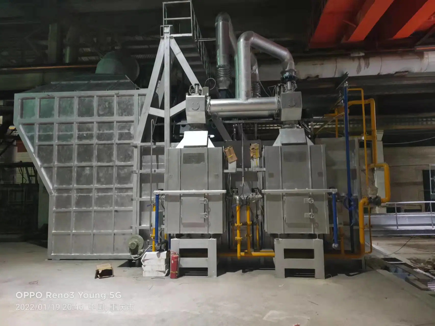 40t Natural Gas/Oil Twin Chamber Aluminum Melting Furnace