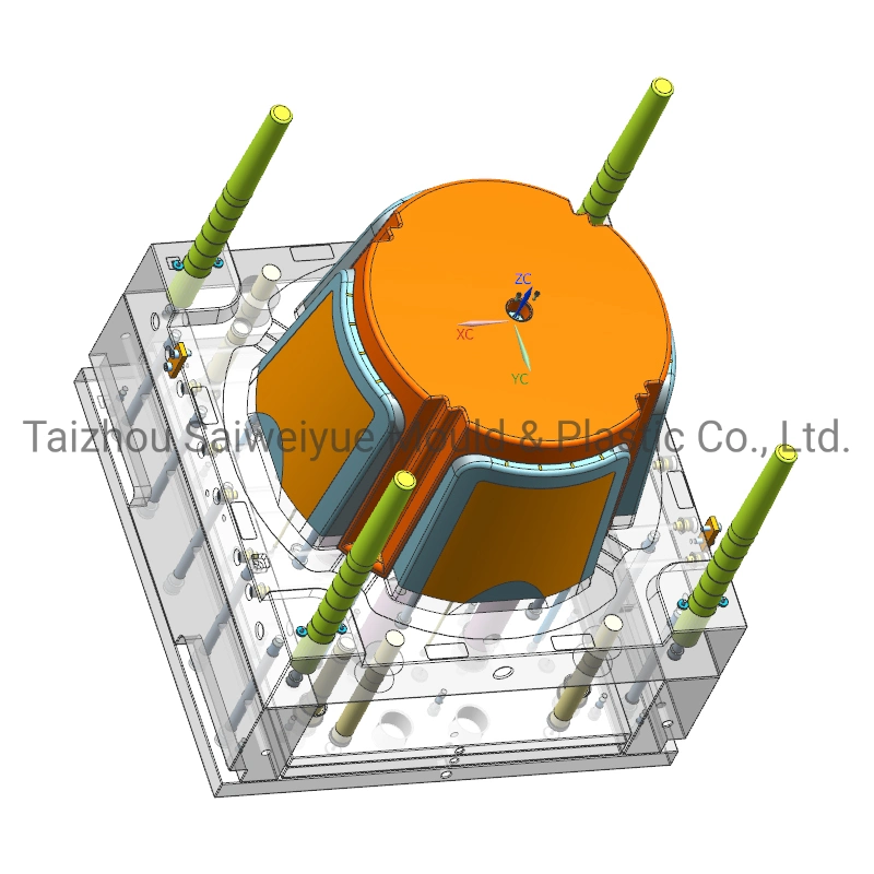 Plastic Round Coffee Shop Outdoor Big Dining Table Cold Runner Injection Mould