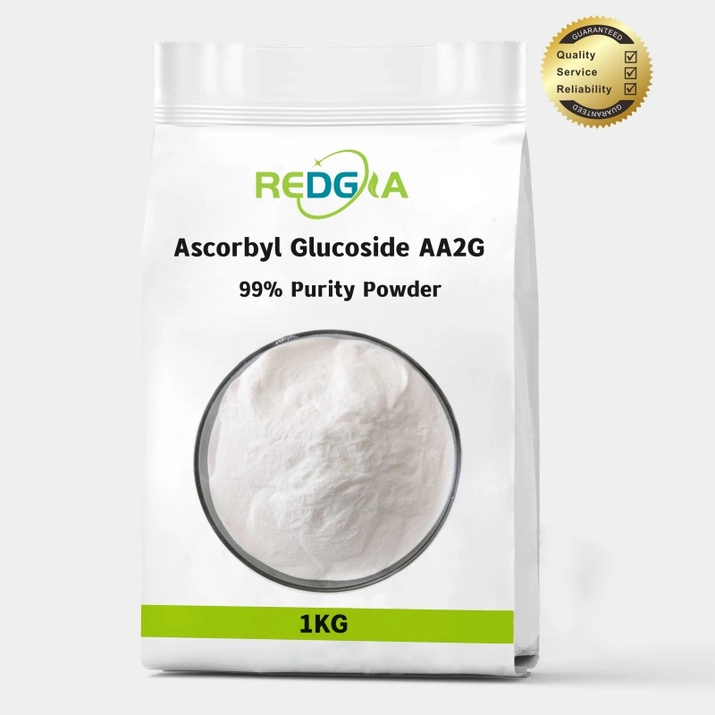 Prix de gros 99% pureté peau blanchiment cosmétique matière première Ascorbyl Poudre de glucoside AA2g cas 129499-78-1
