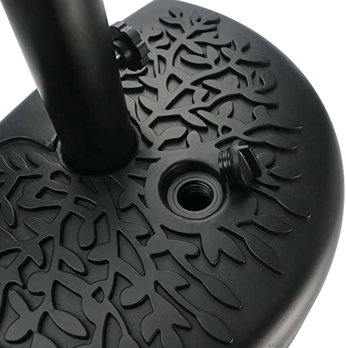 Half Moon Shaped Water Filled Umbrella Base Patio Umbrella Stand