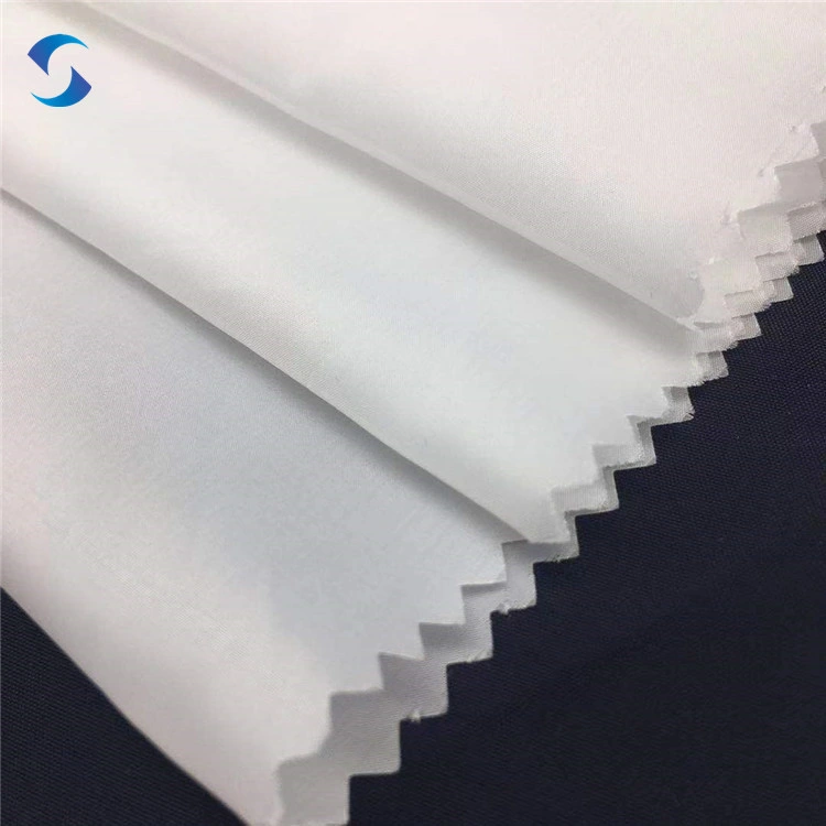 190t 210t 380t Polyester Taffeta Silk Fabric White Water Repellent Fabric Taffeta Lining Fabric