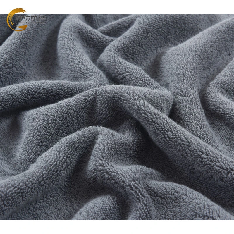 Wholesale/Supplier China Supplier 100% Cotton Bath Towel Gray Best Quality