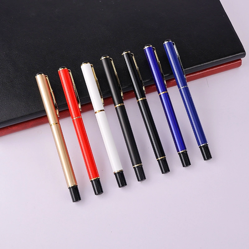 Business Gifts Metal Black Neutral Pen Signature Pen Customized Advertising Gift Roller Ball Pen