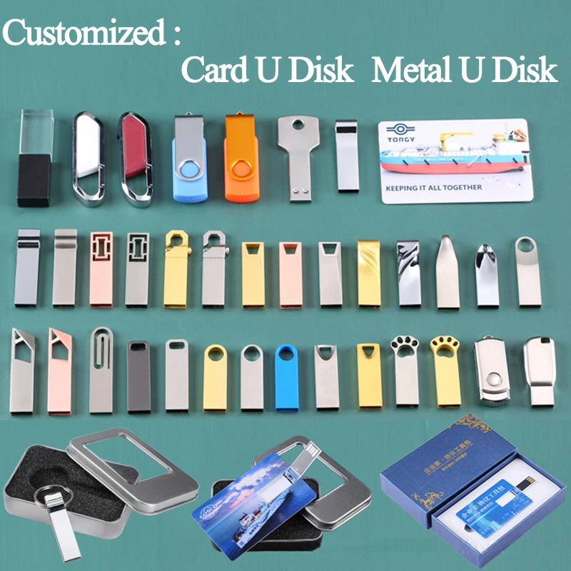 U Disk Custom Logo Metal Lettering 64G Advertising Bid 32g Creative Business Card 16g Exhibition Gift High-Speed USB