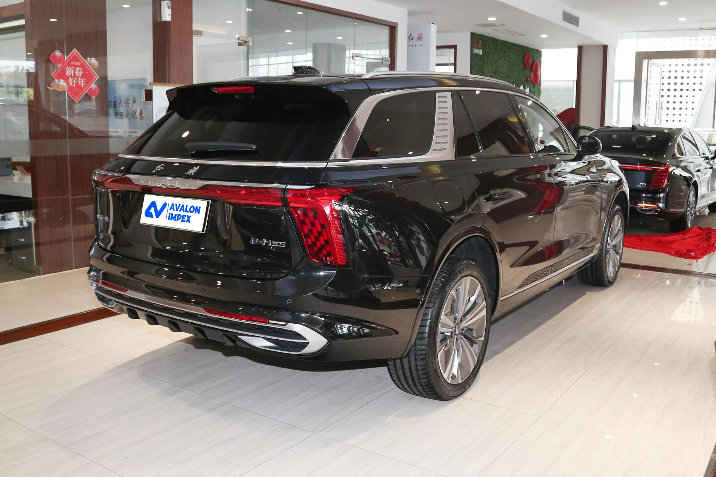 Black SUV EV Electric Cars Hongqi E-HS9 Made in China