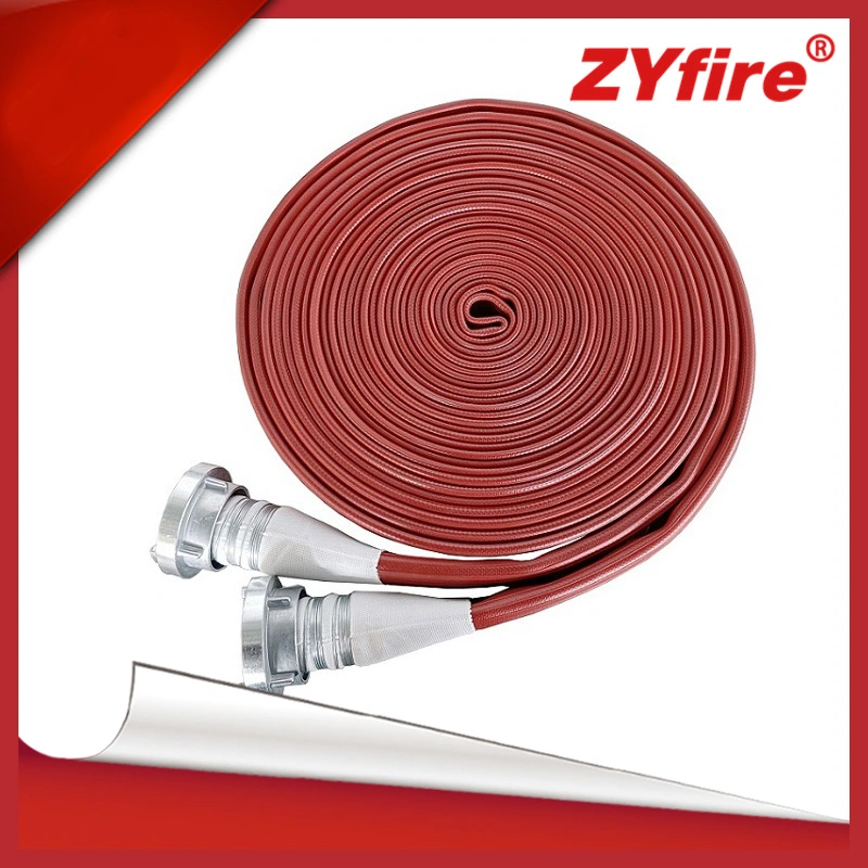 Red Color High Pressure Flexible NBR Rubber Water Delivery Fire Hose