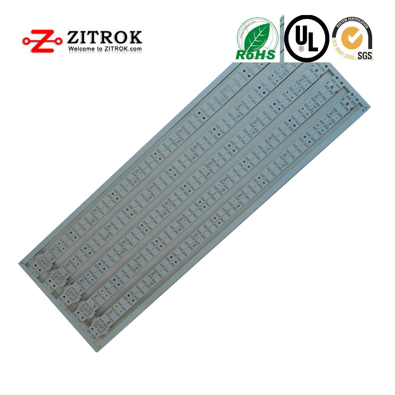 Aluminum PCB, Alu Metal Core 1.0mm Thickness Thermal Conductivity 1.0W, Electronics PCB Manufacturing