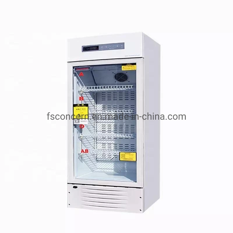 Vertical 120L Blood Bank Refrigerator Singel Door Hospital Mini Medical Fidge