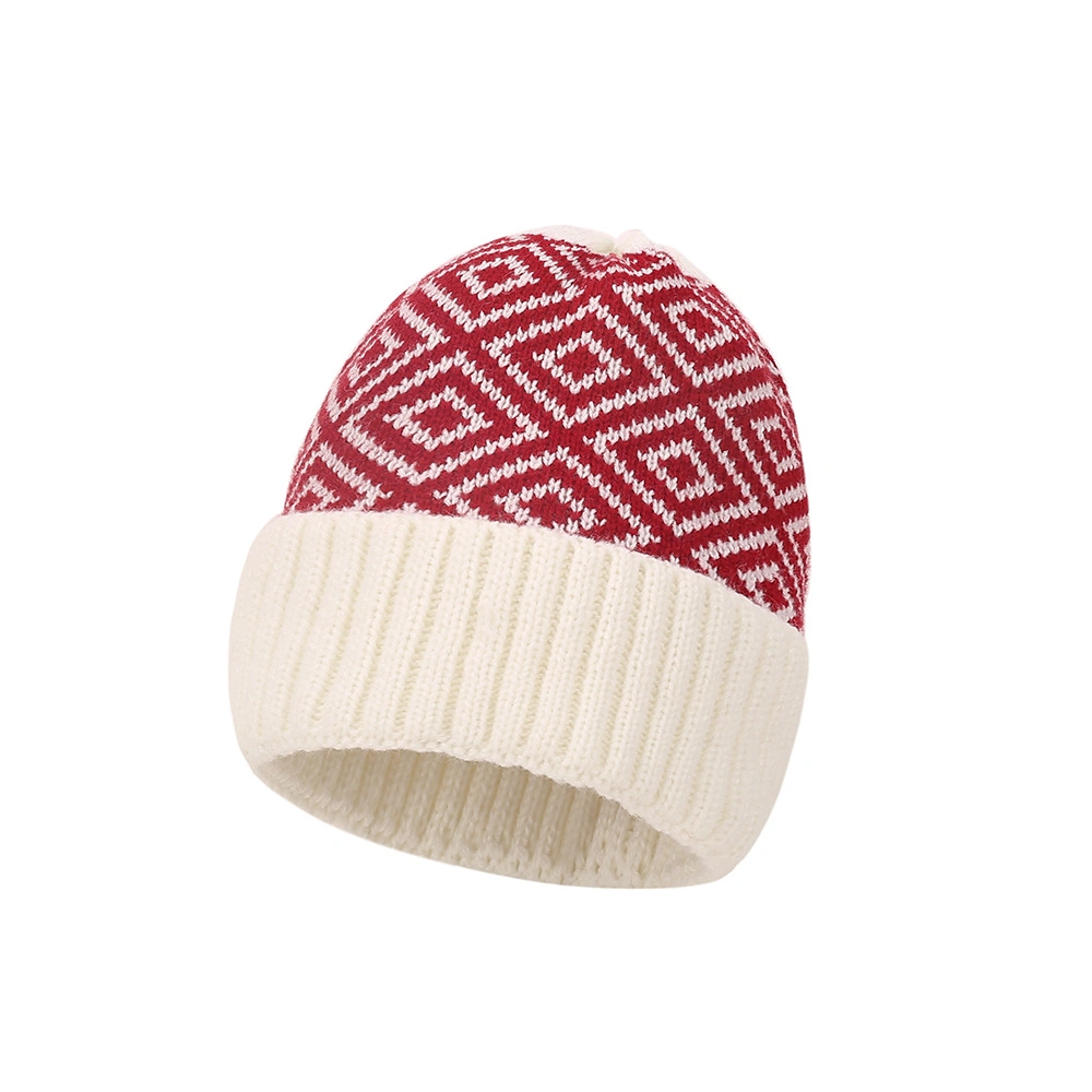 Commerce de gros bonnets de tricot Étiquette personnalisée Bonnet tricoté à bas prix promotionnels broderie logo Beanie Hat