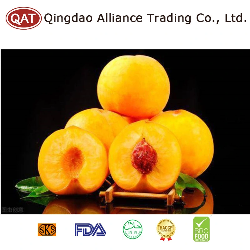 Global Hot Sale IQF Frutas congeladas Amarillo Peach Dados con Certificado BRC