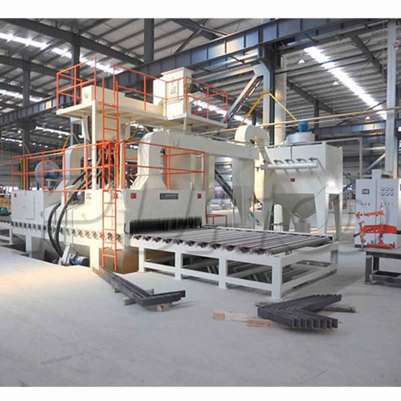 Roller Conveyor Shot Blasting Cleaning Machine for H Beam Steel Structure