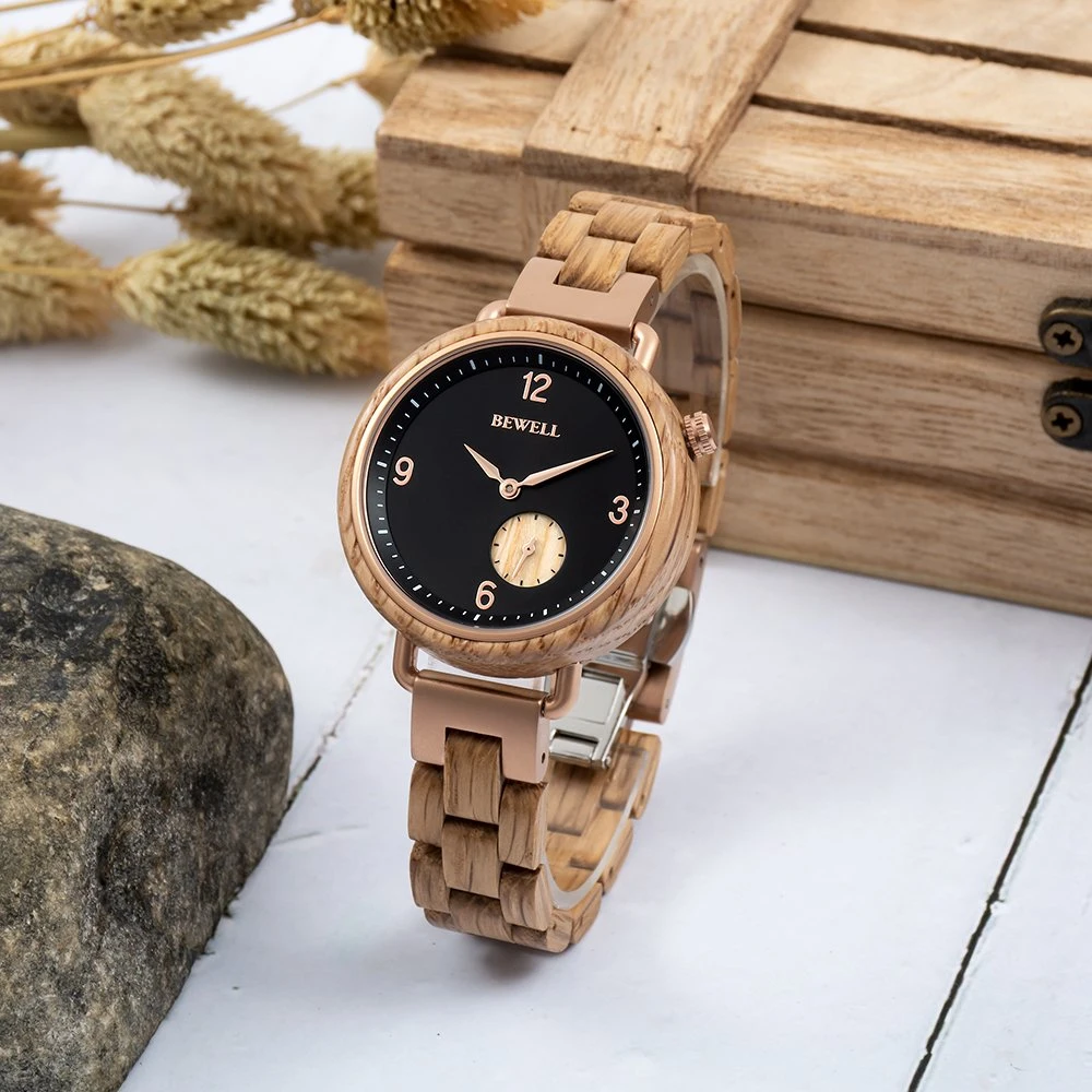 Current Bewell Watches Stainless Steel with Wood for Mens and Women Wear Wristwatch Jewelry Wath Custom Watch with Private Label