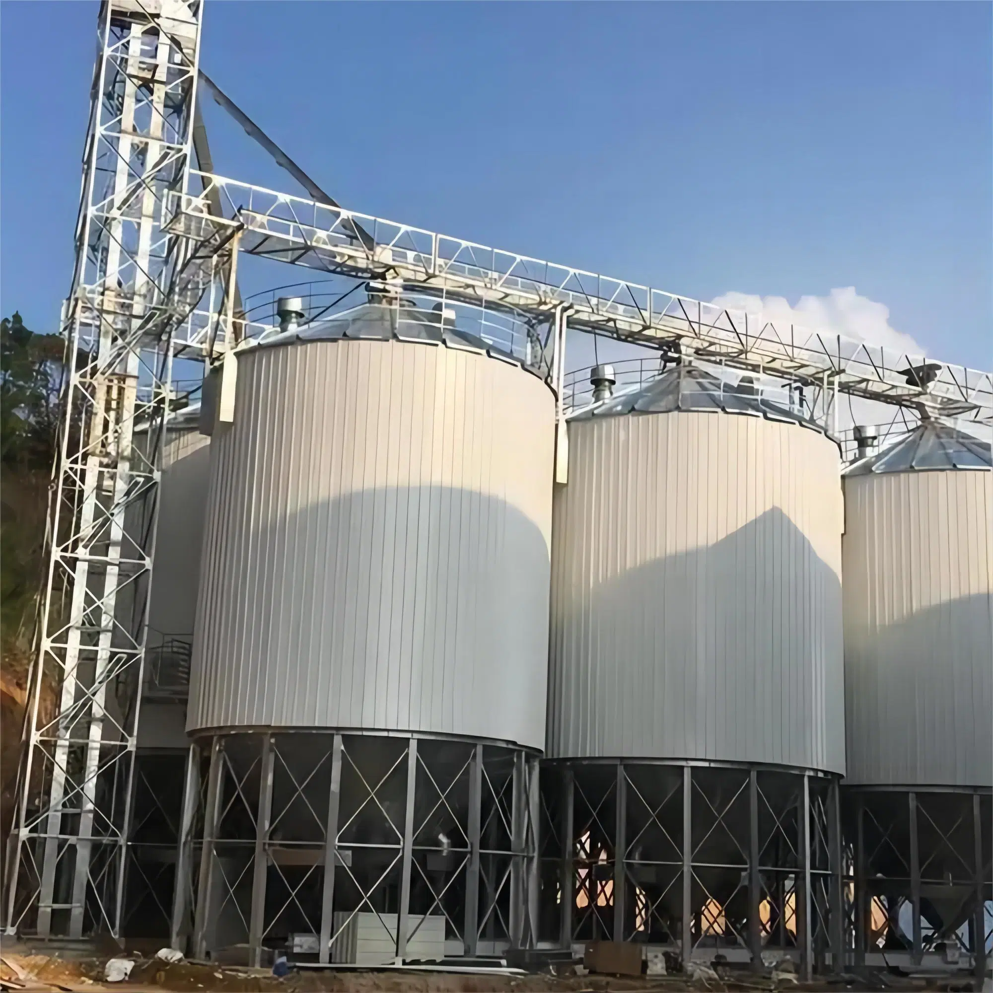 2024 Galvanizing Stainless Steel Grain Silo for Corn Storage Paddy Rice Silo