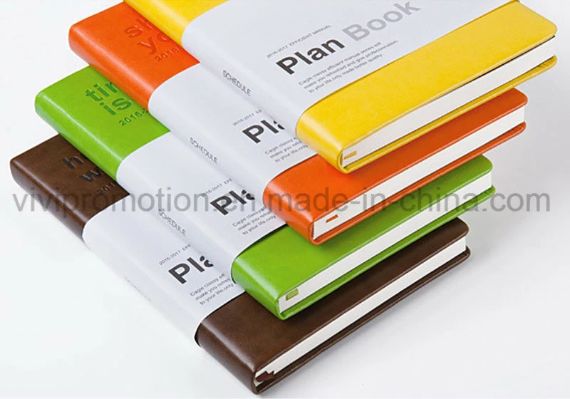 Caderno de agenda de capa em pele PU Moleskine personalizada de alta qualidade para Ofertas promocionais (PUN402)