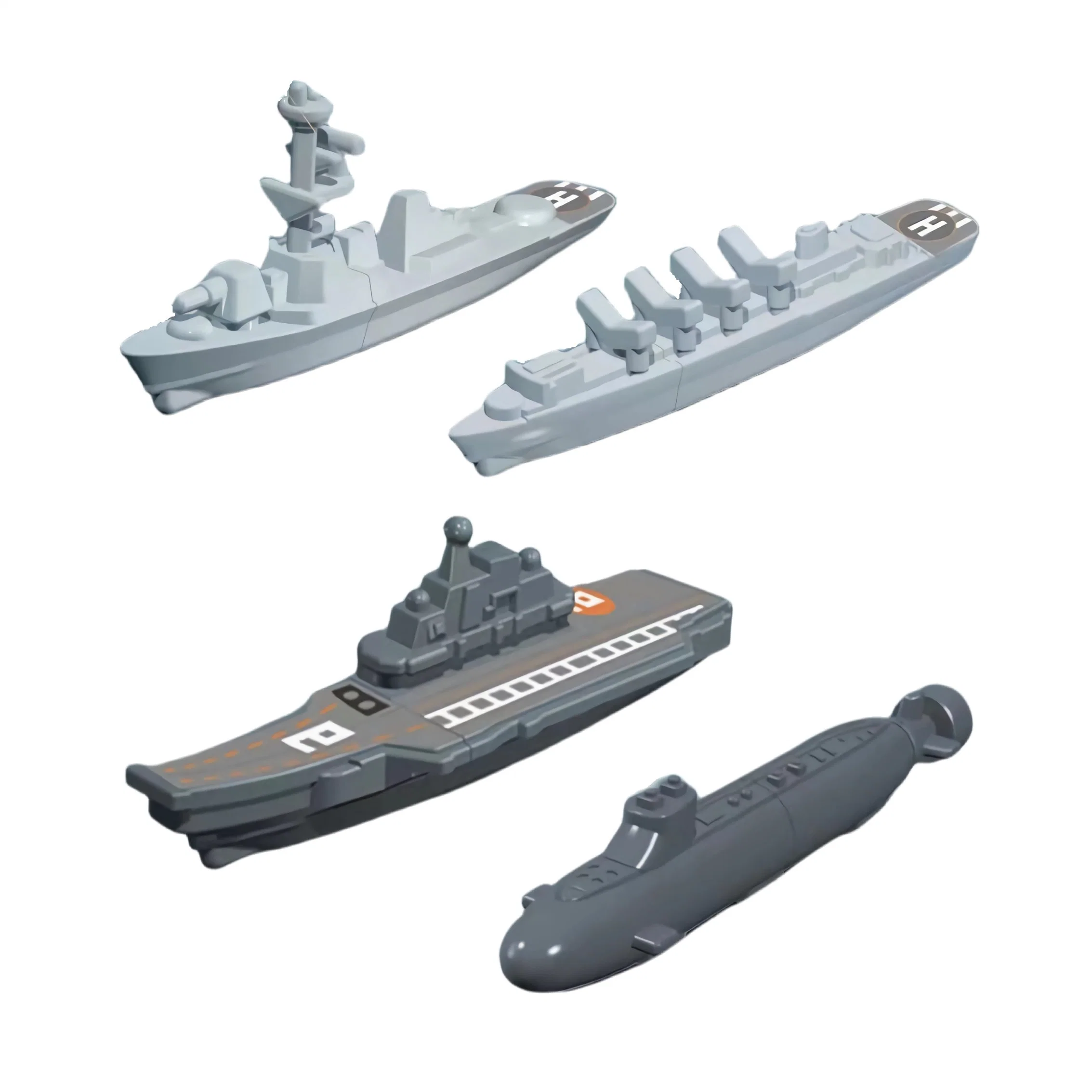 Small Assembly Toy Warship for Promotional Gift