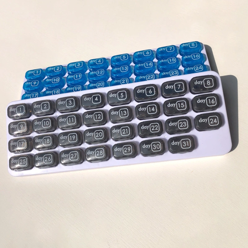 Keyboard 31 Days Weekly Pop out Pill Storage Case Box