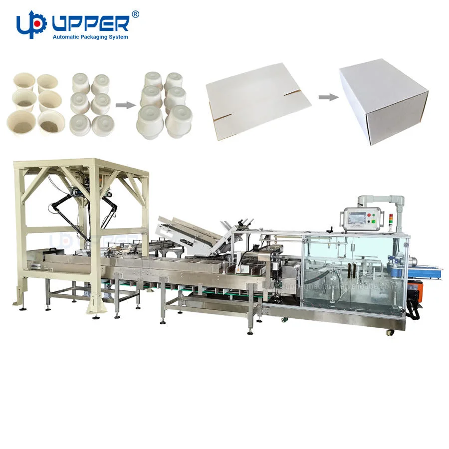 Manipulator Automatisch Instant Noodle Schüssel Noodles Cup Schokolade Brot Cookies Biscuit Flow Verpackungsmaschinen Karton-Box Kissen Produktion Verpackungsmaschine Linie