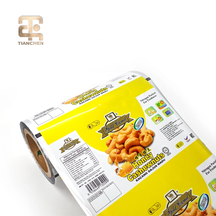 Printed Snack Food Packaging Aluminum Plastic Roll Film