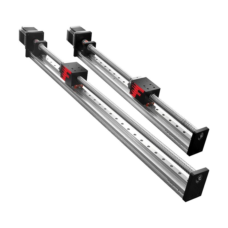 High Precision Linear Actuator Rail Guide with Stepper Motor