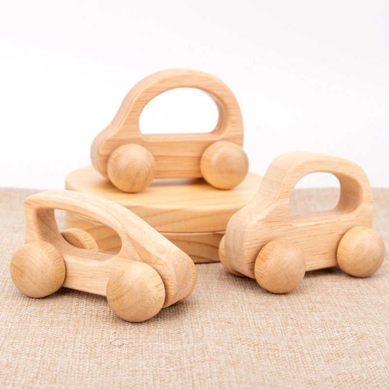 Enfants Educational en bois 3D Puzzle Toy en bois à inertie chariot de voiture Formation premiers jouets intellectuels 10 Styles voiture en bois de véhicule